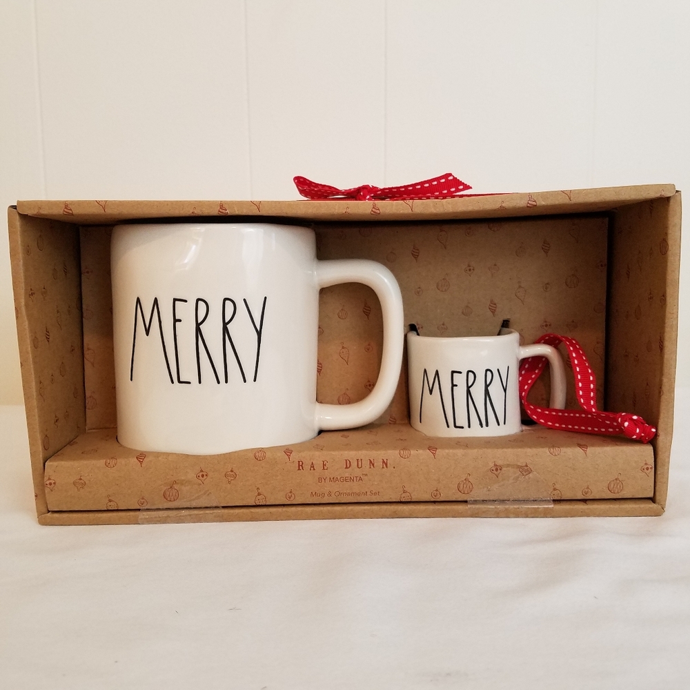 Rae Dunn - Mug and Ornament Set